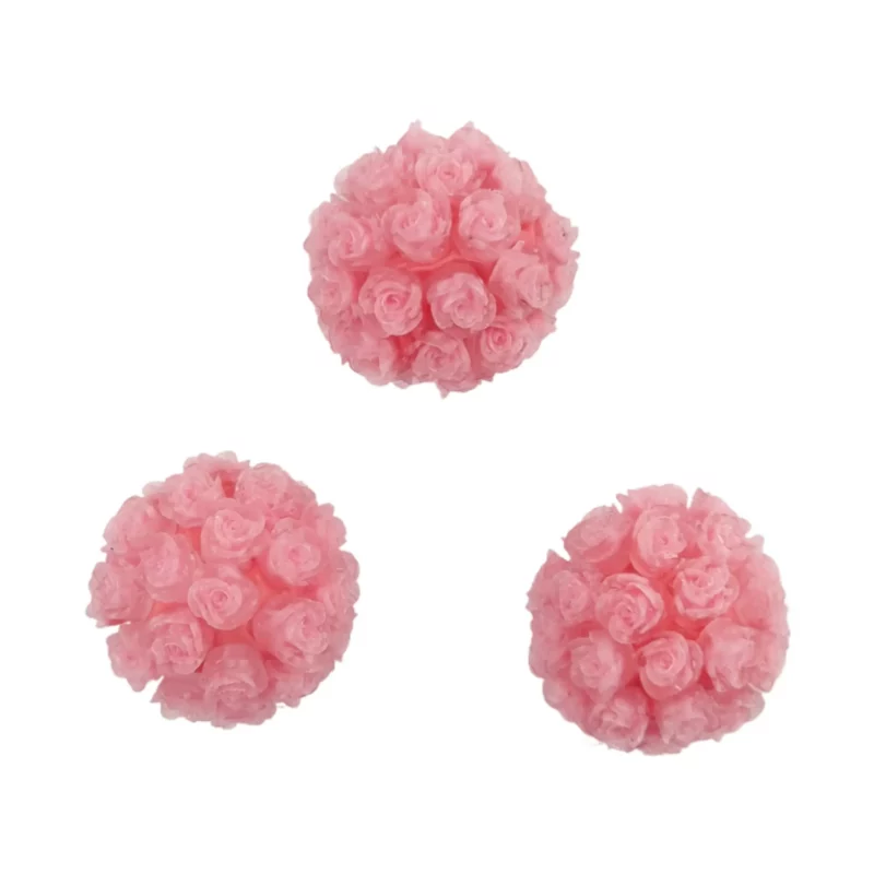 Acryl Kraal - Met Rozen - Poeder Roze