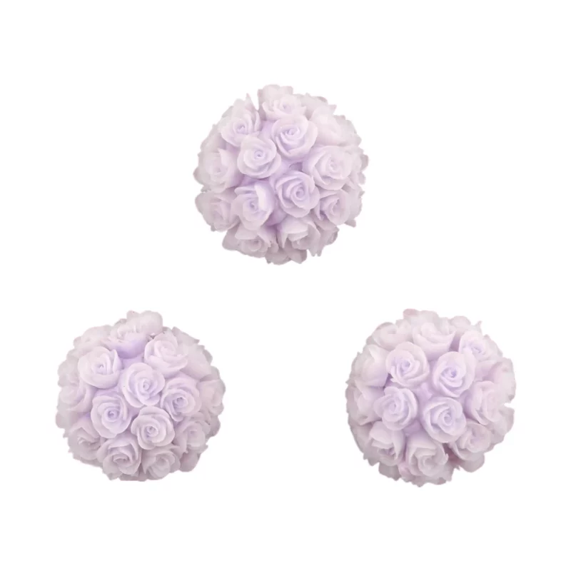 Acryl Kraal - Met Rozen - Licht Violet