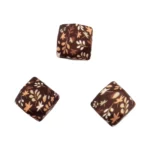 Perles en silicone - 14 mm - Hexagone - Impression d'automne