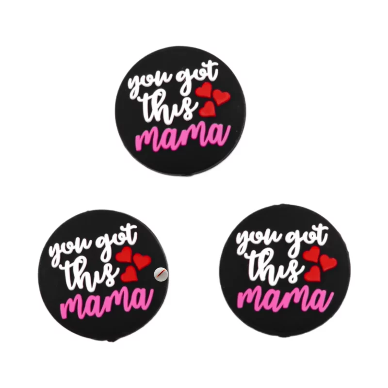 Siliconen Kraal - You Got This Mama - Roze