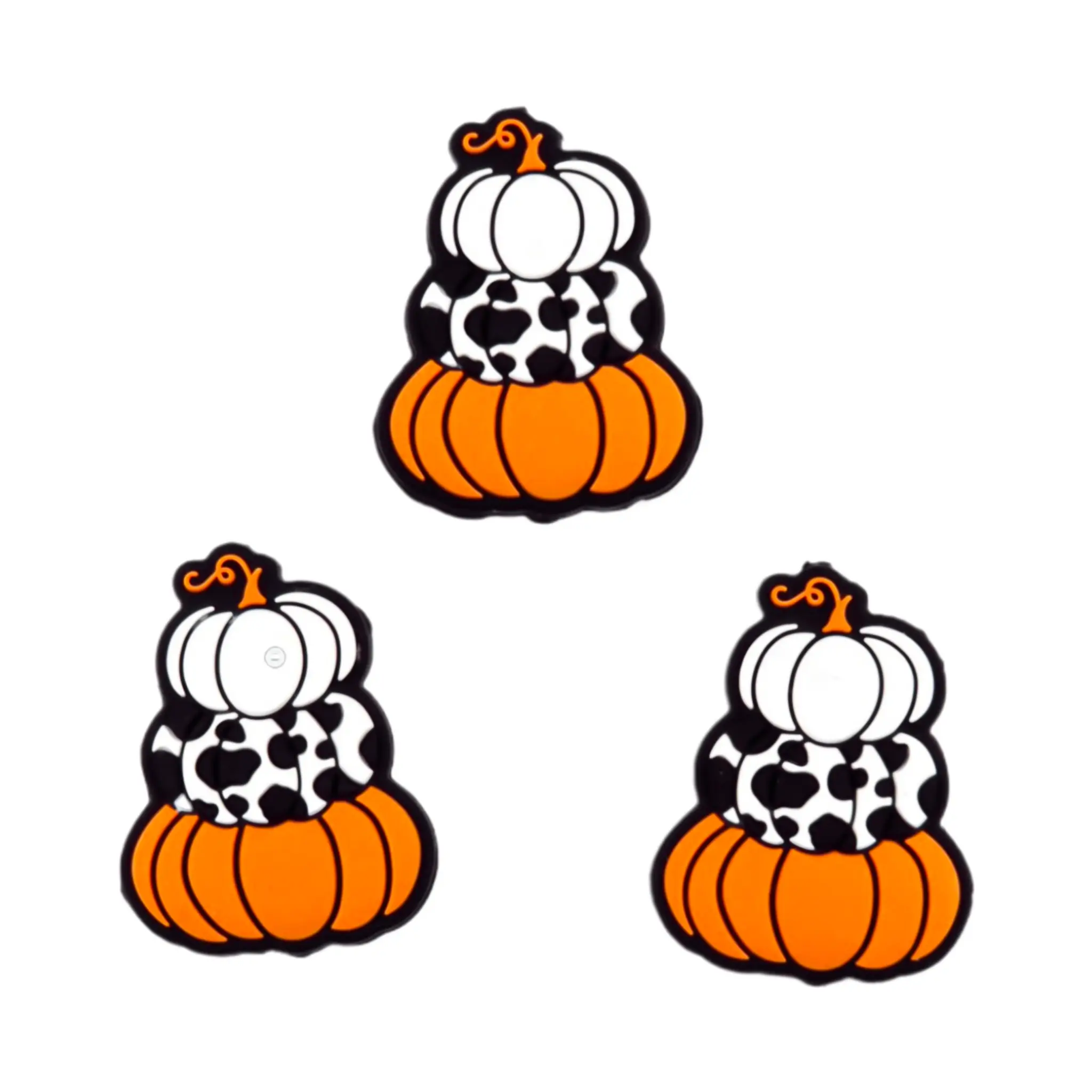 Naamloos-911 Siliconen kralen - Pompoenstapel - Oranje - Afbeelding 1