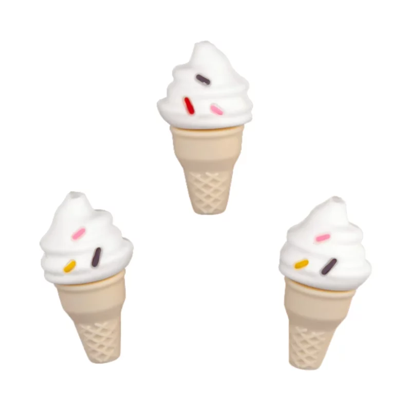 Perles en silicone - 3D - Glace