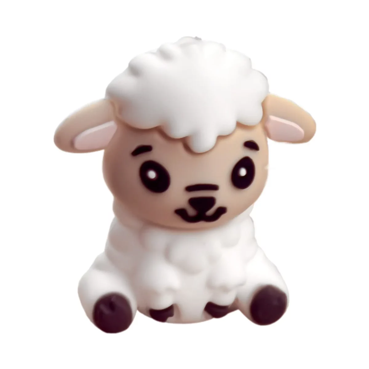 Siliconen Kraal - 3D - Schaap - Wit - Afbeelding 2