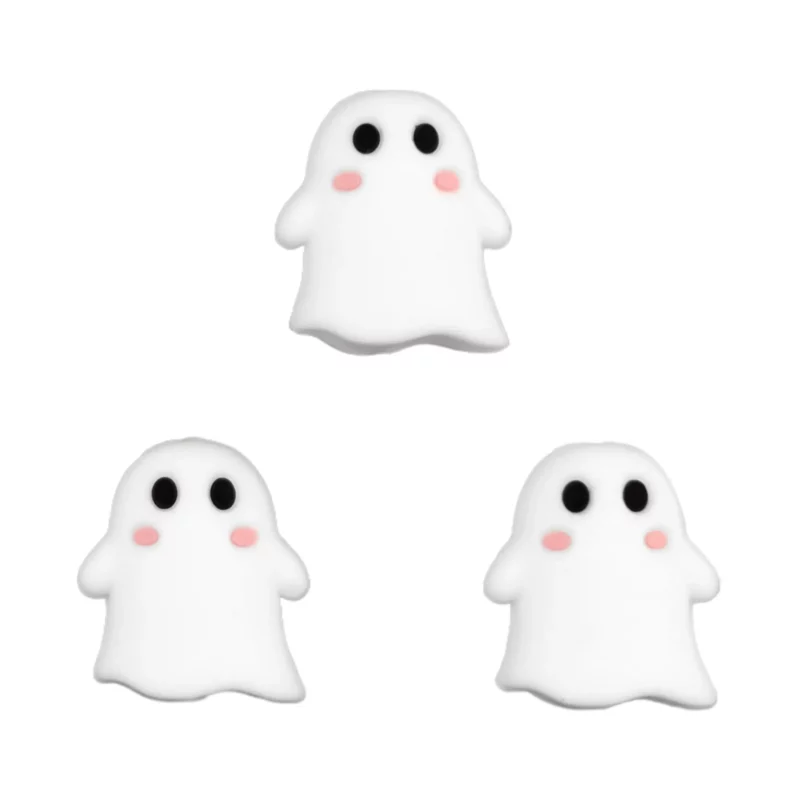 Siliconen kralen - 3D - Spook