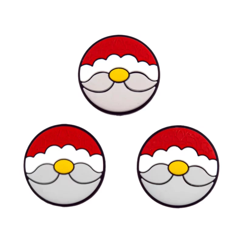 Perle en silicone - Père Noël - Cercle