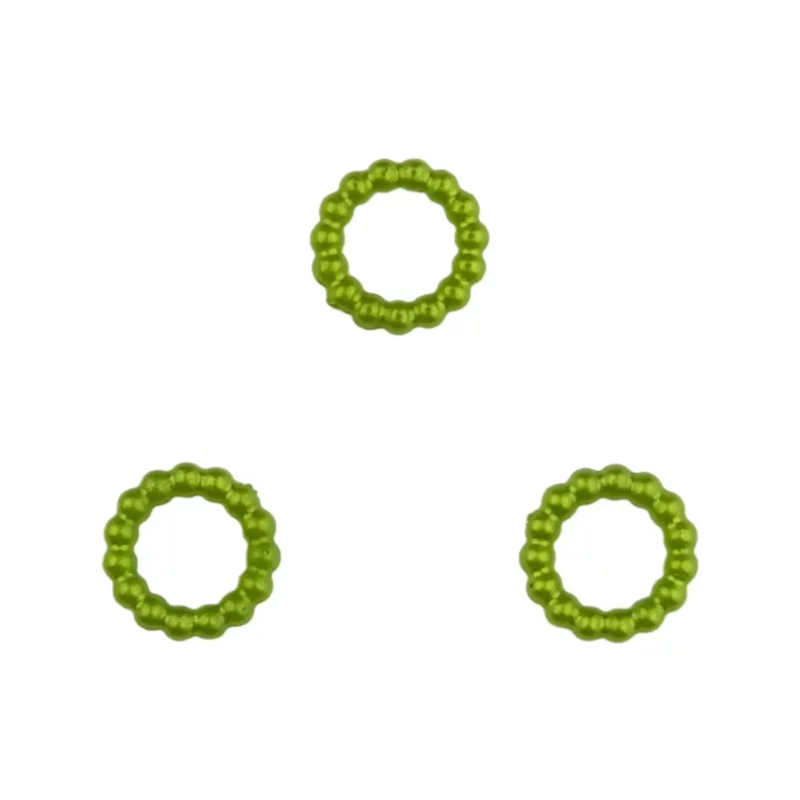 Parel ringetje - Lime Groen - 10 MM