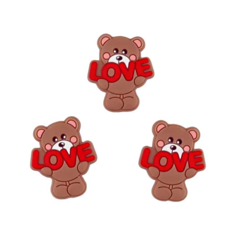 Silikonperle - Liebesbär - Vollmilchschokolade