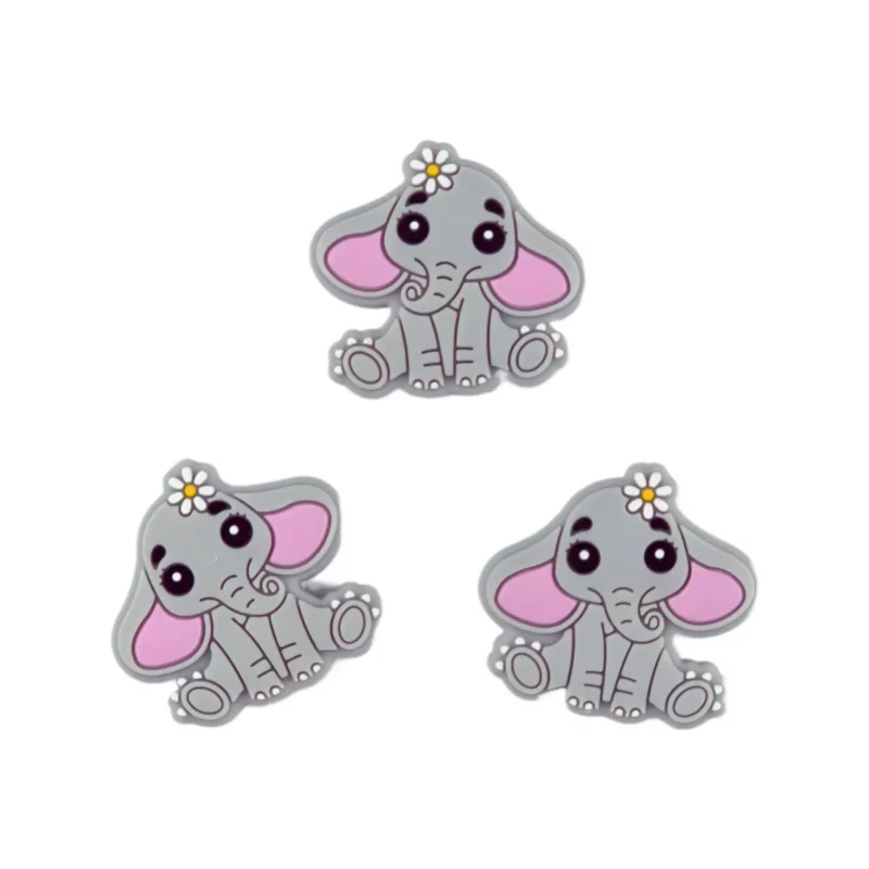 Perle de silicone - Dumbelina - Gris