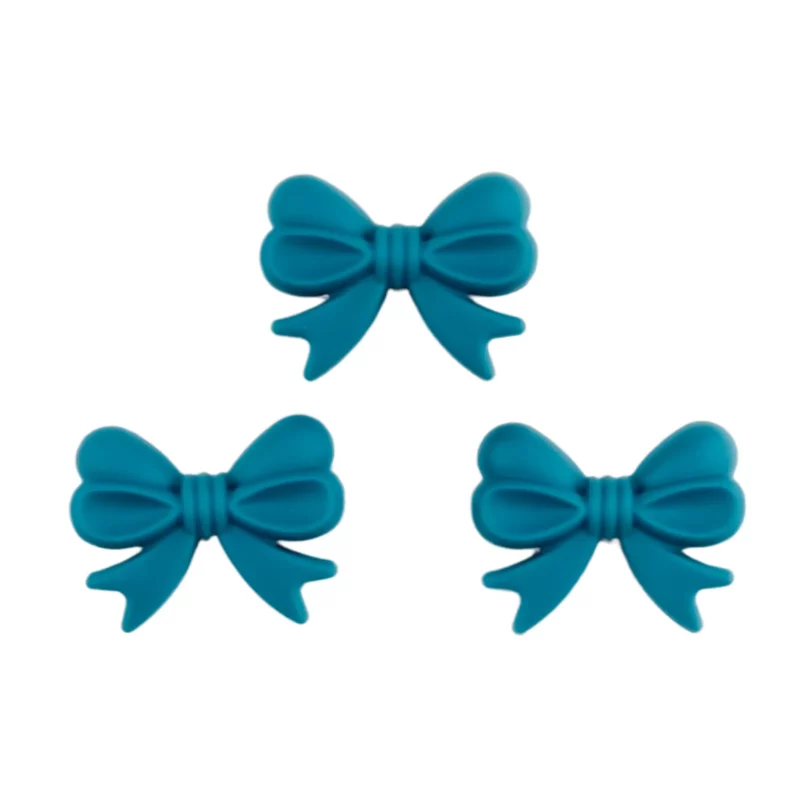 Silikonperlen - Bogen - Vertikale Bohrung - Fluorit