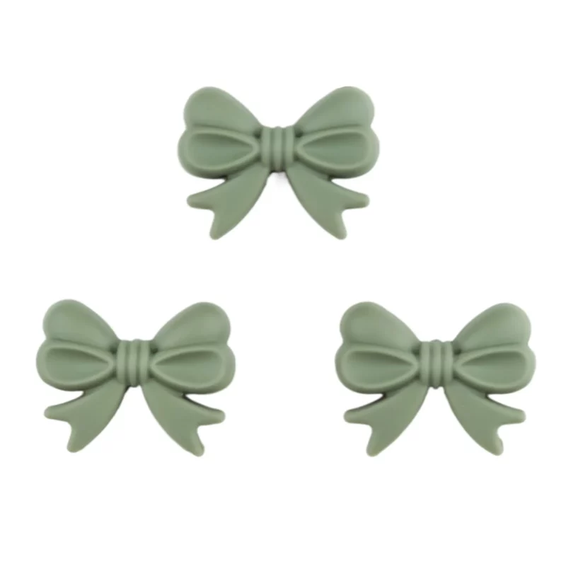 Silikonperlen - Schleife - Vertikale Gewindebohrung - Thymian