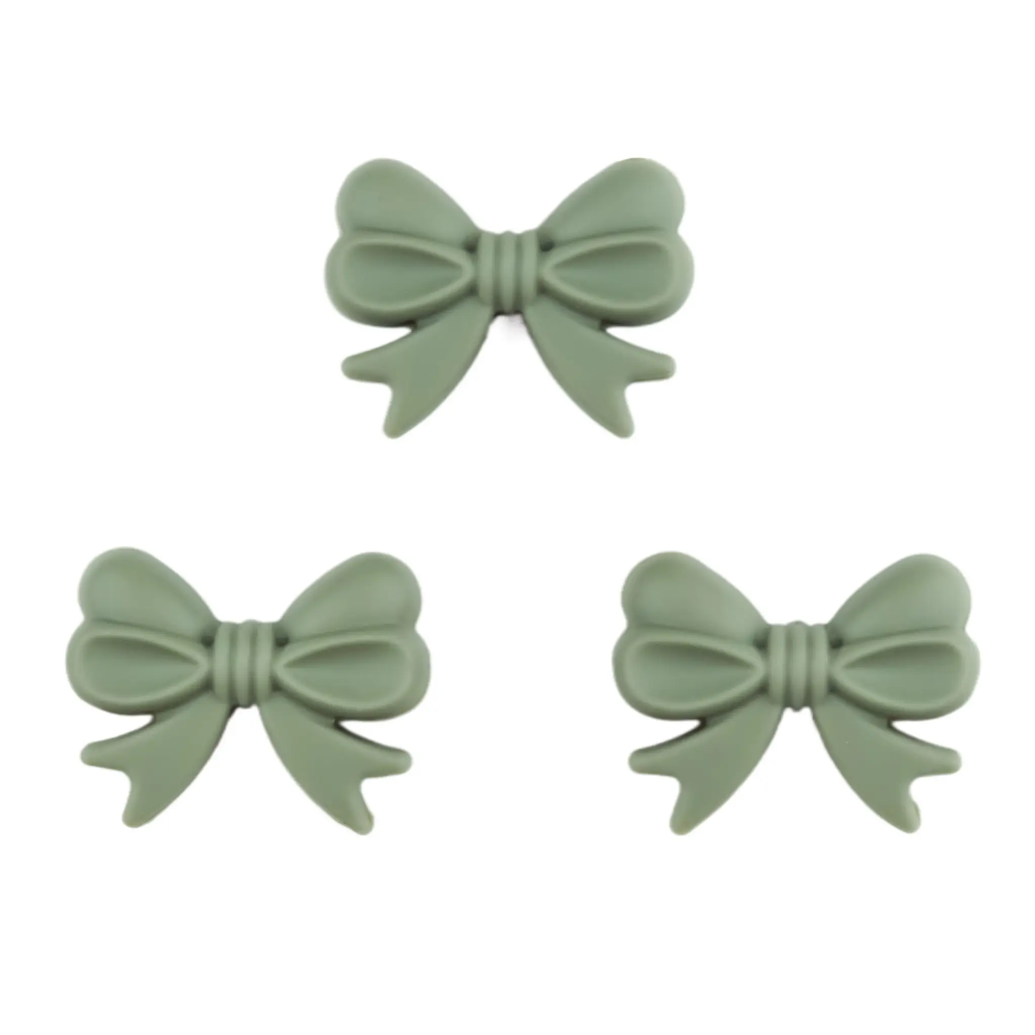 20241103_180937 Silikonperlen - Schleife - Vertikale Gewindebohrung - Thymian – Bild 1