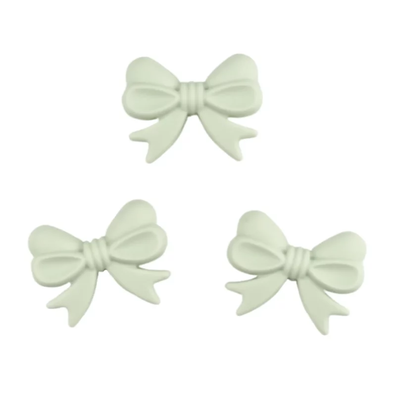 Silikonperlen - Schleife - Vertikale Bohrung - Aloe