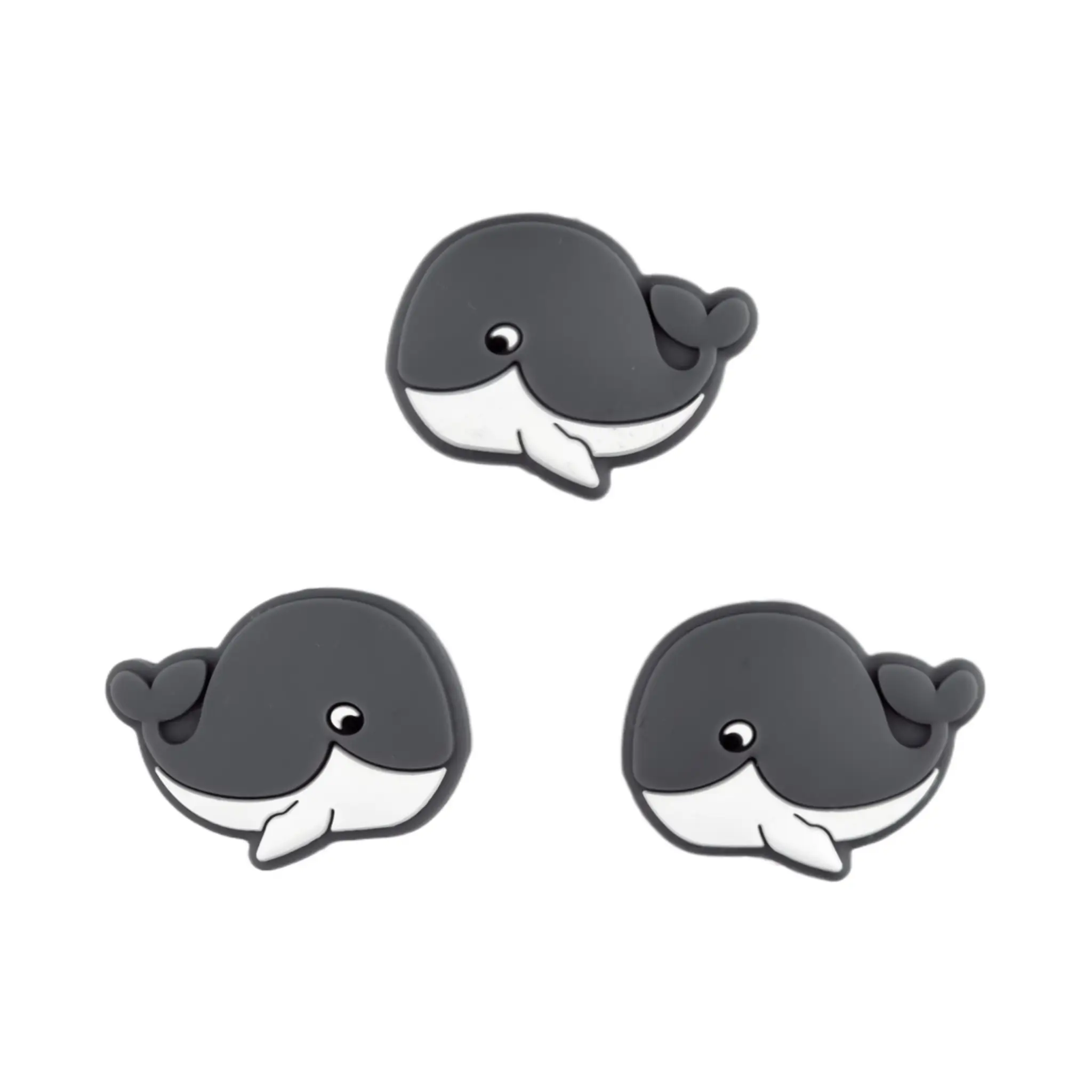 20241103_182110 Perle de silicone - Baleine - Anthracite – Image 1