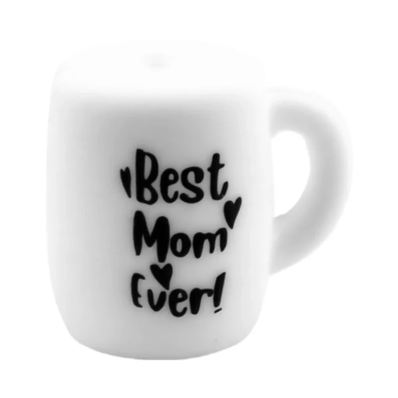 Perles en silicone - Tasse à café - Best Mom Ever