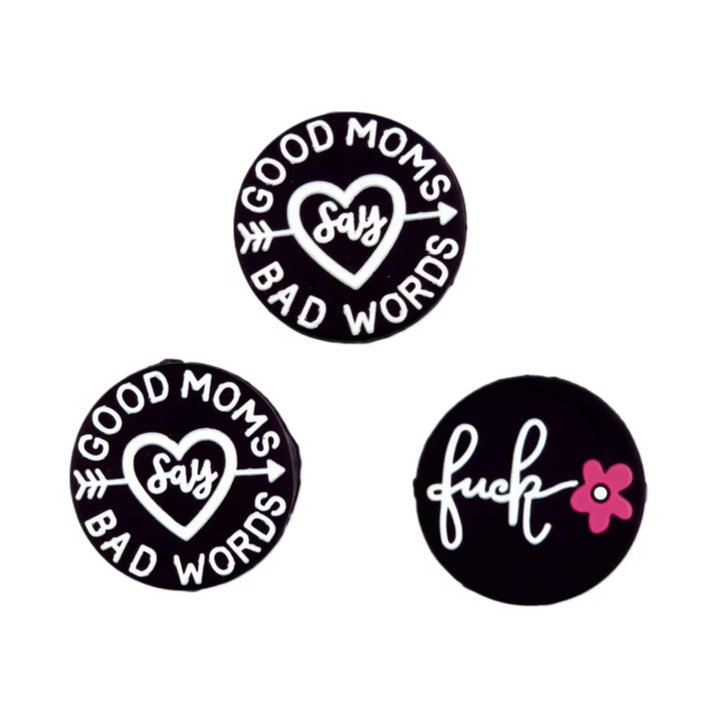 Siliconen Kraal - Good Moms, Bad Words - Zwart