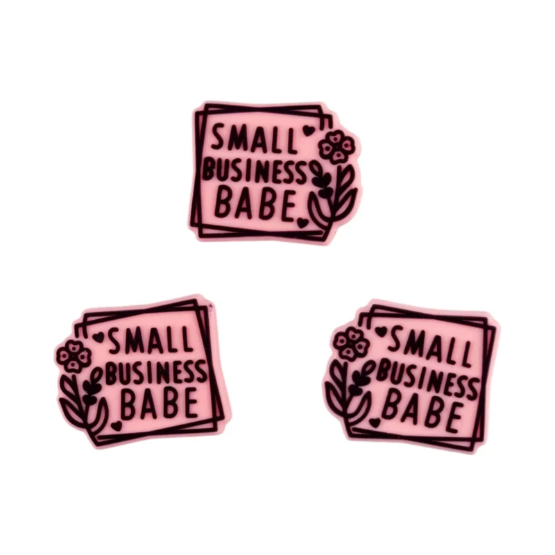 Siliconen Kraal - Small Business Babe - Poeder Roze
