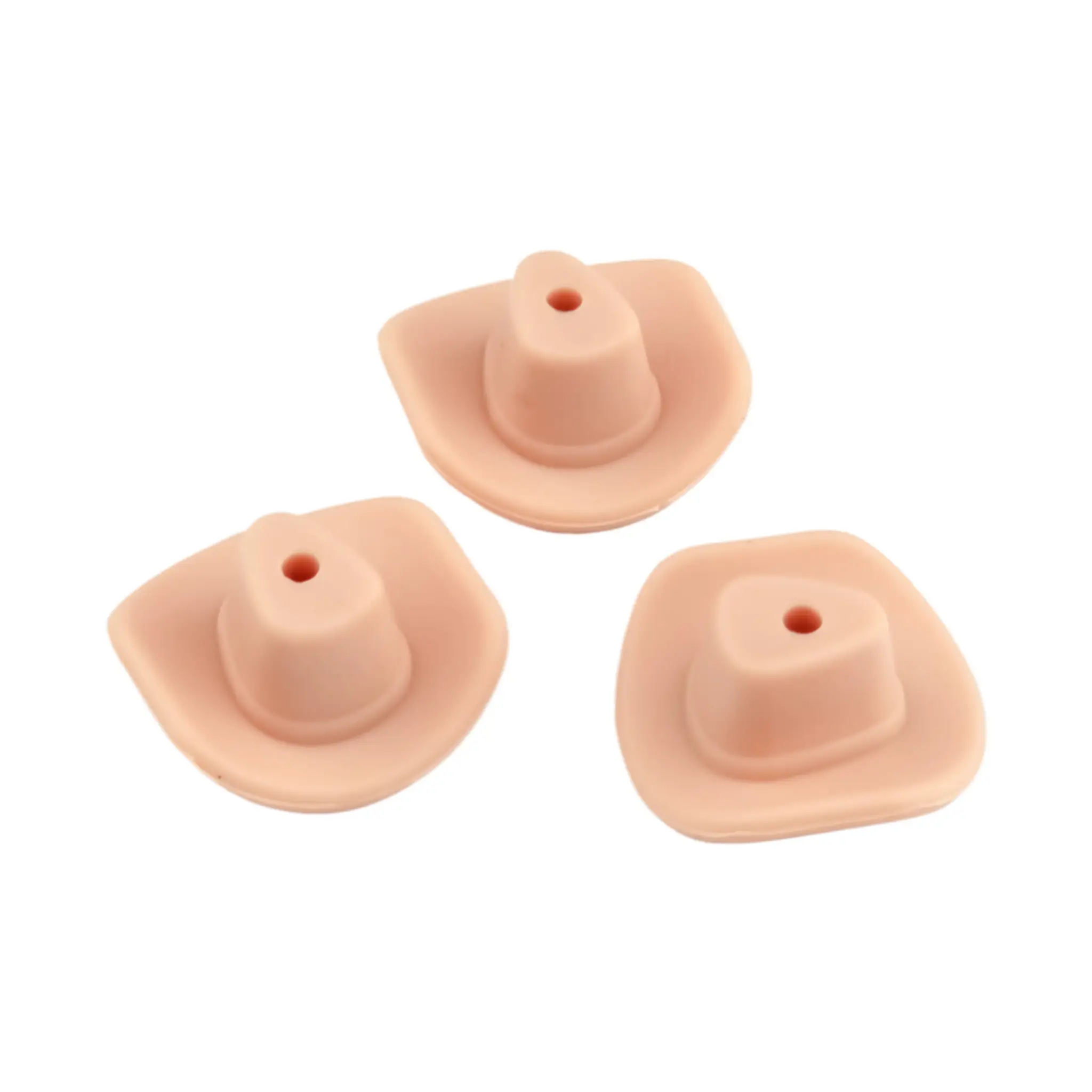 20241103_183021 Perles en silicone - Chapeau de cow-boy - Peach Nude – Image 1