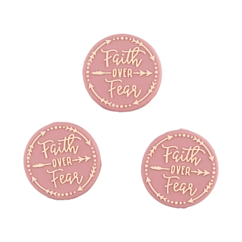 Siliconen Kraal - Faith over Fear - Rose