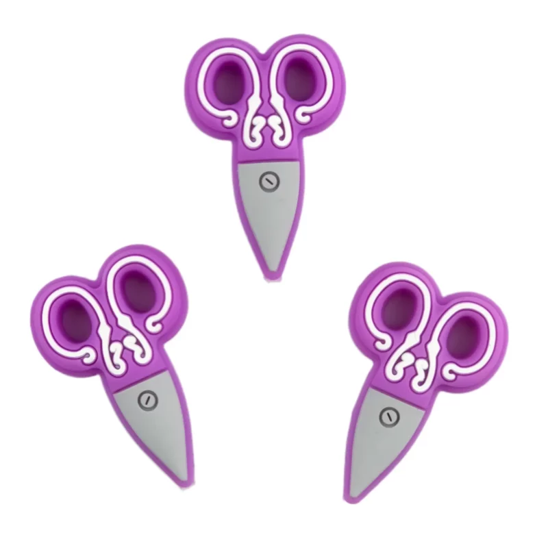 Siliconen kraal - Schaar - Paars