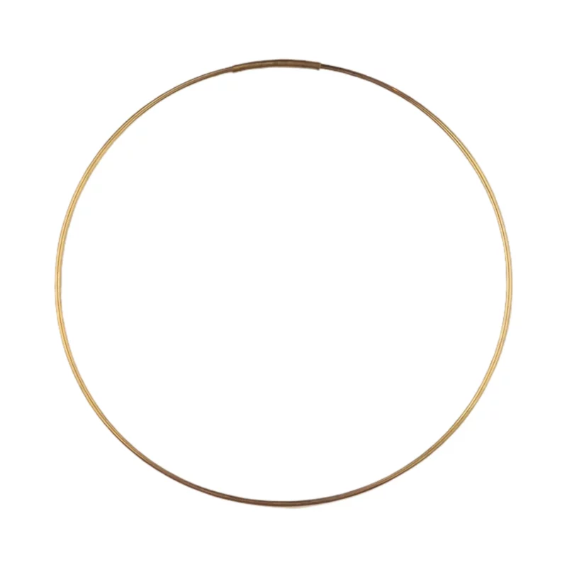 Metall Ornament Ring Rund - Messing
