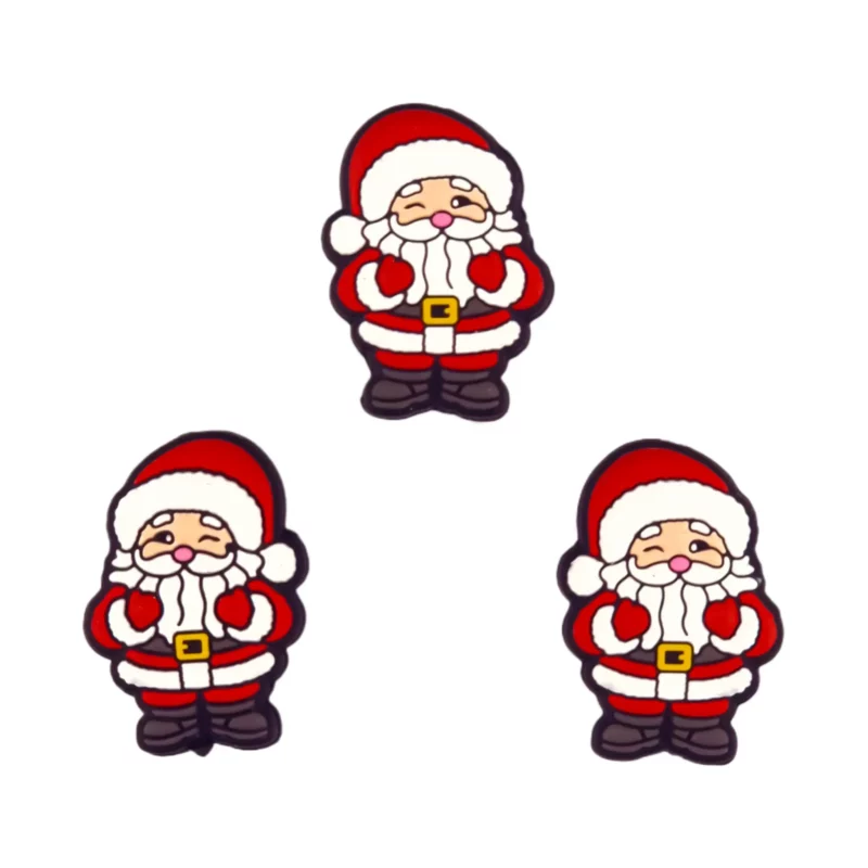 Perle en silicone - Père Noël qui fait un clin d'œil