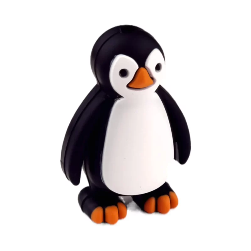 Perle de silicone - 3D - Pingouin