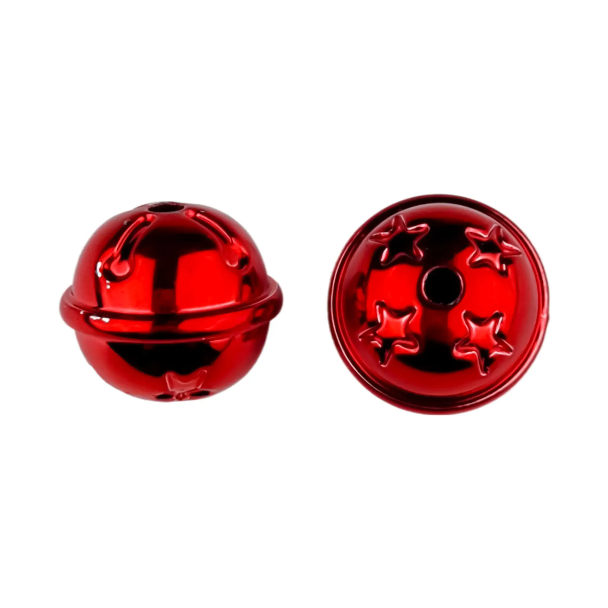 20241114_215234 Perle acrylique - Cloche décorative de Noël enfilable - rouge – Image 1