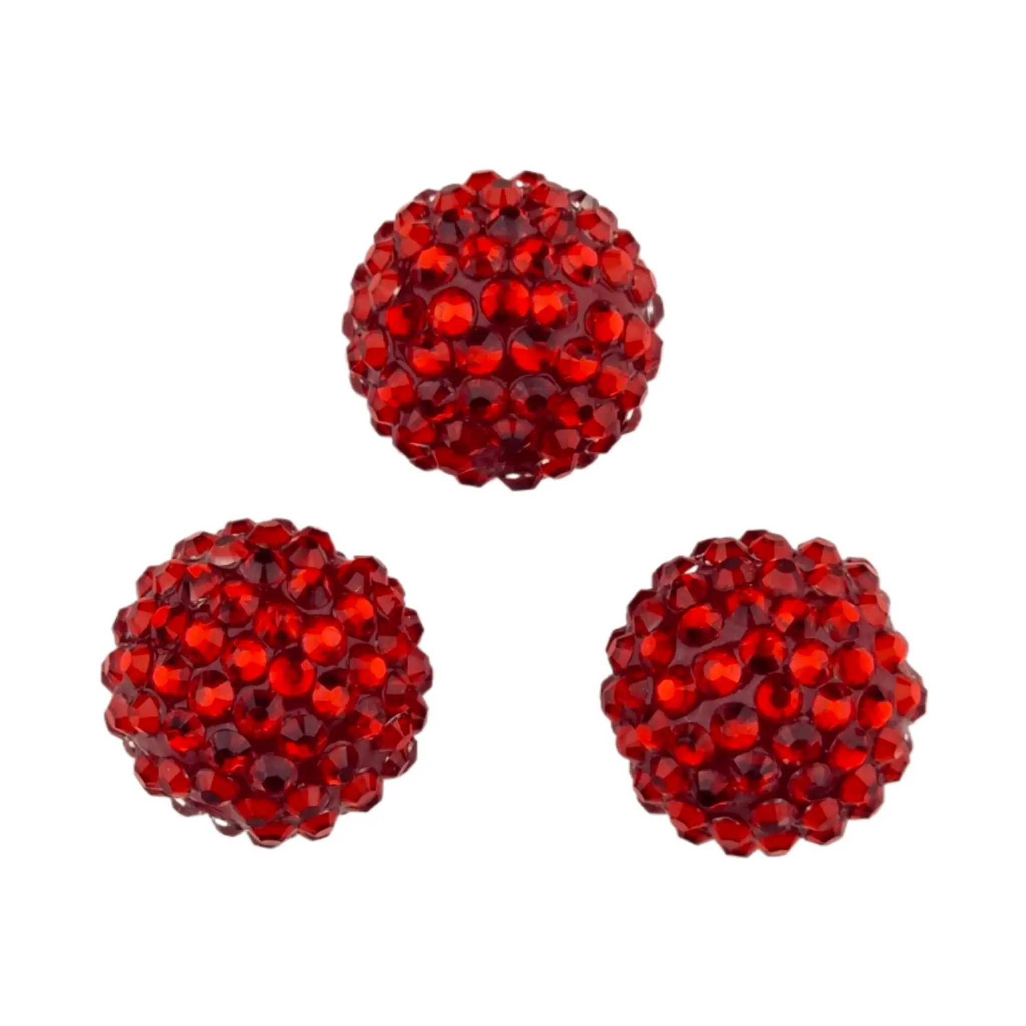 20241119_095621 Perles acryliques avec pierres - 20 mm - rouge – Image 1