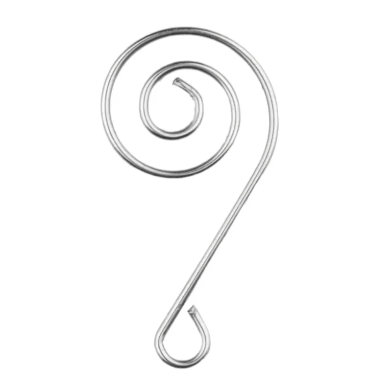 Ornamentaler Haken - Silber