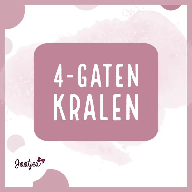 Siliconen kralen - 4 Gaten kralen - vier gaten - 3D