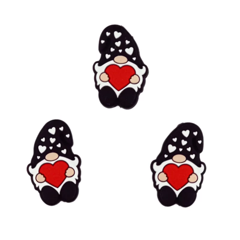 Siliconen kralen - Gnoom - Zwart