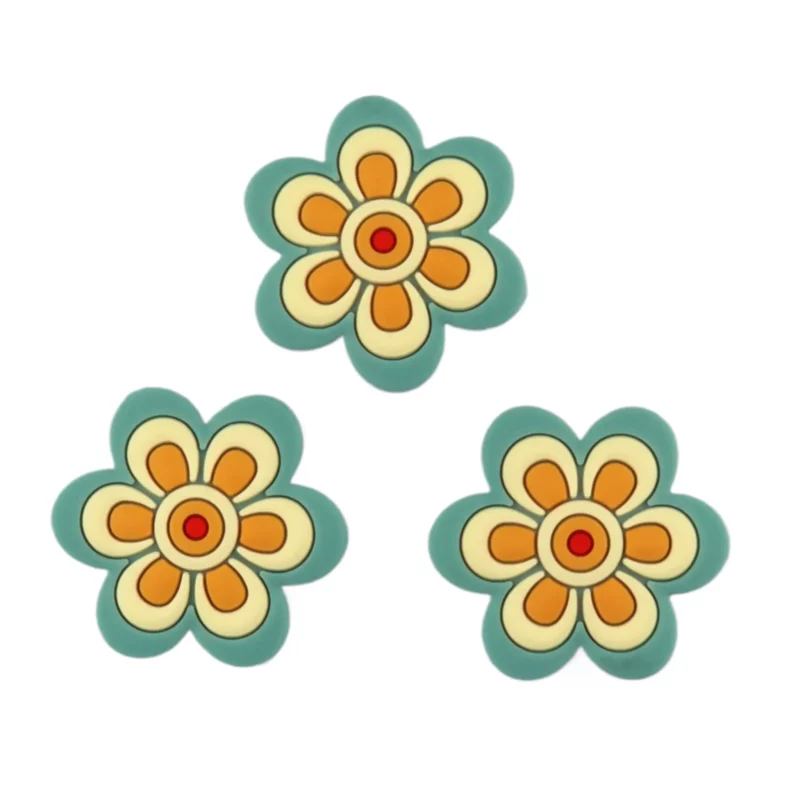 Silikonperle - Hippie Gänseblümchen