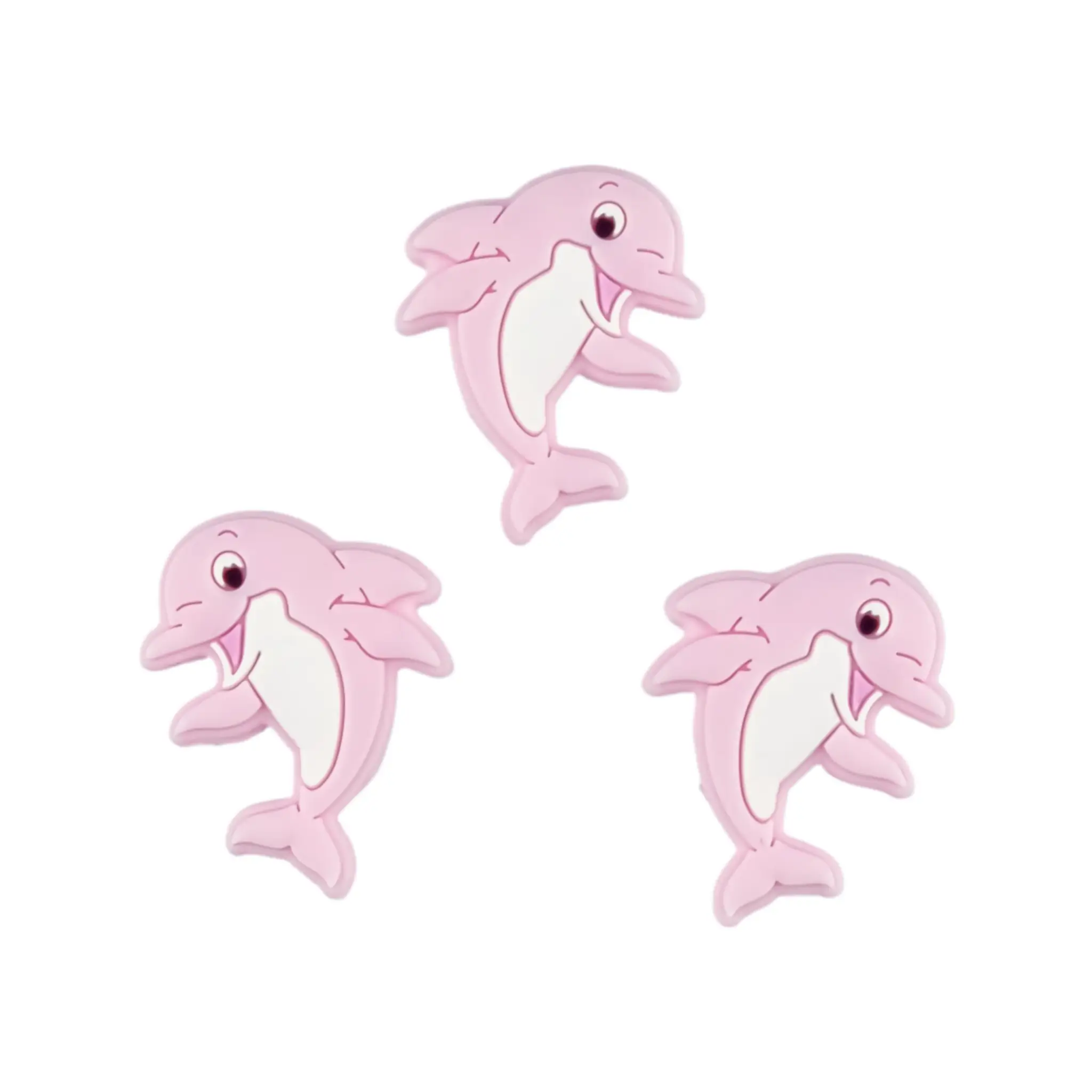 Sans nom-1018 Perles en silicone - Dauphin - Rose tendre – Image 1