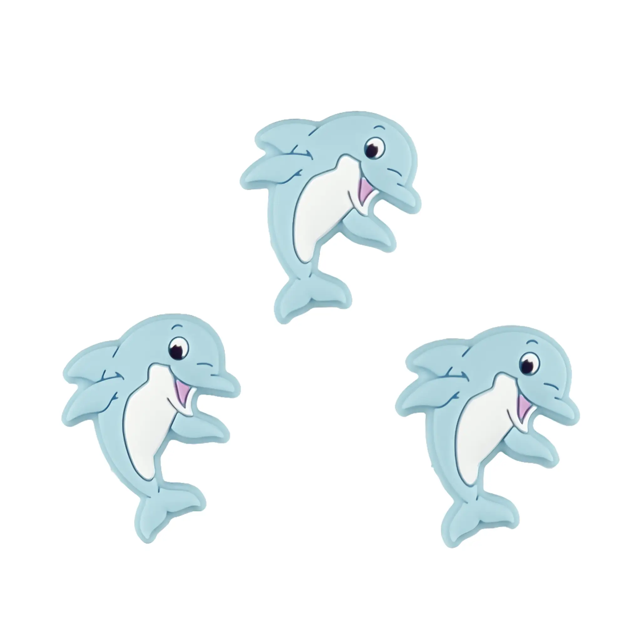 Naamloos-1019 Perles en silicone - Dauphin - Aqua – Image 1