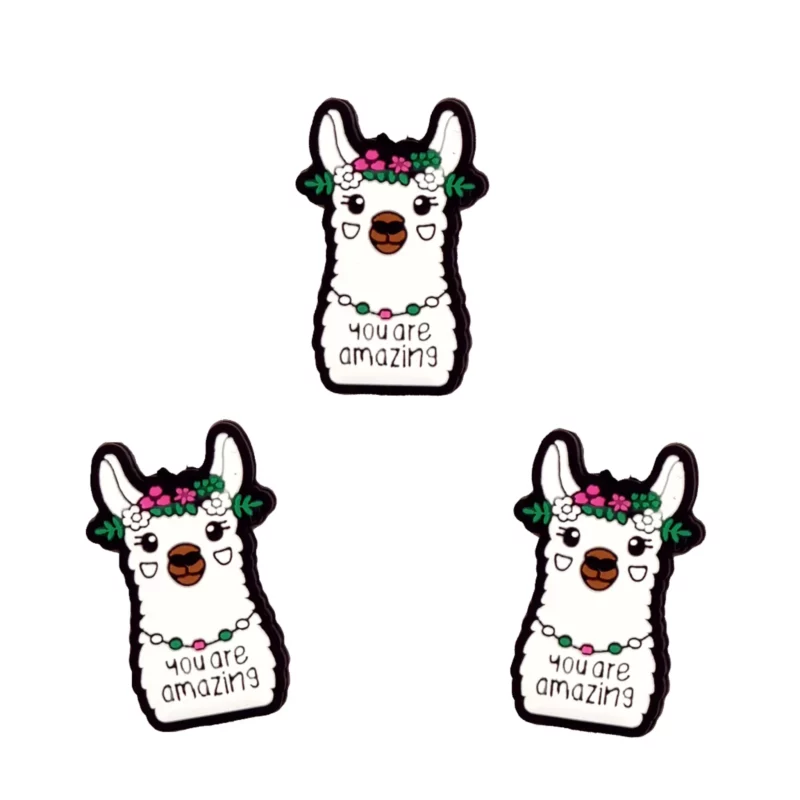 Perle de silicone - Alpaga - Vous êtes incroyable