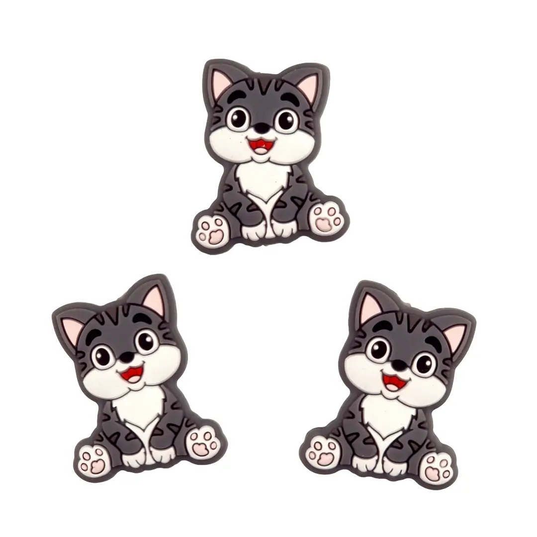 Untitled (7) Perle de silicone - Merry Cat - Anthracite – Image 1