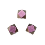 Silikonperlen - Sechseck - 14 mm - Schwarzer Perlendruck