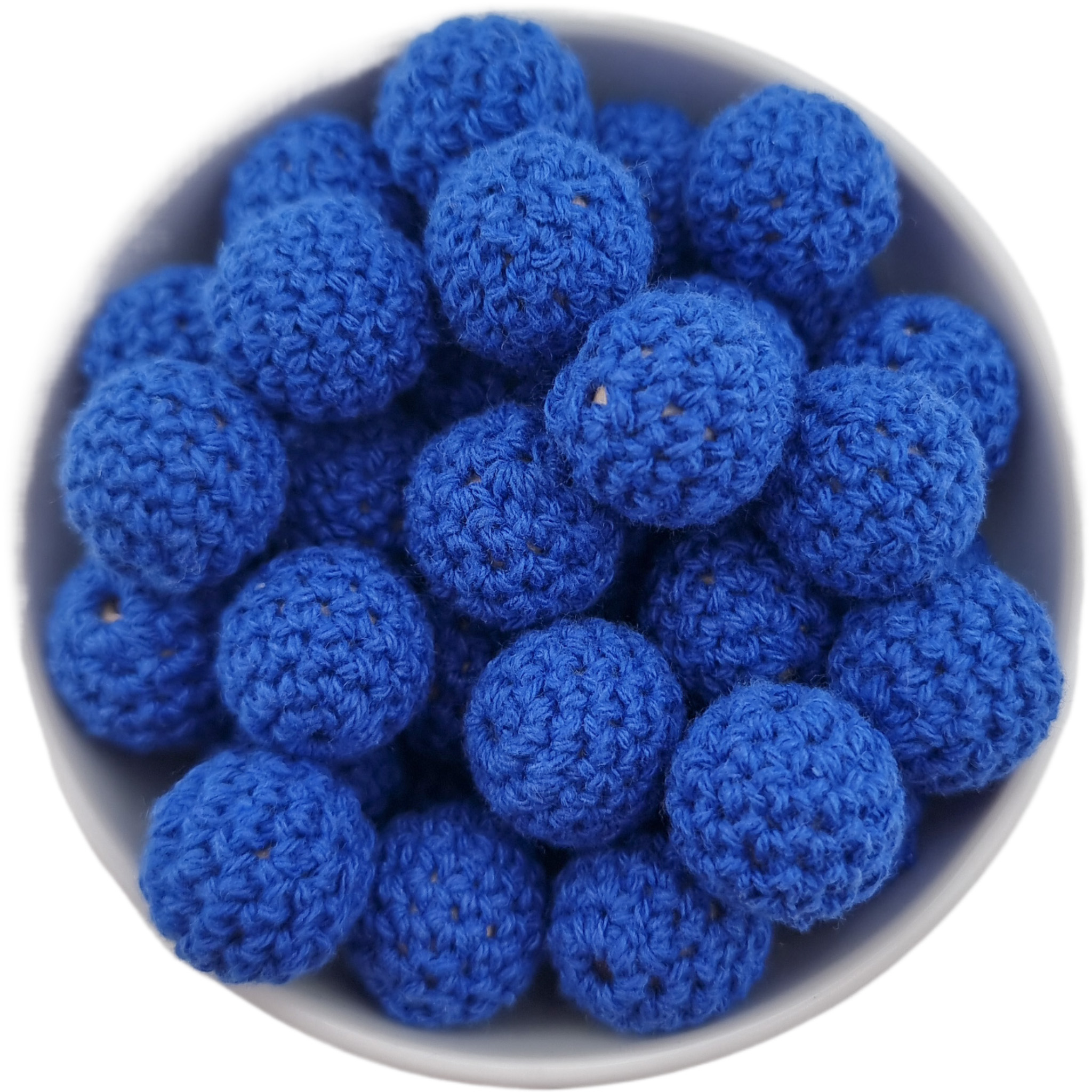 20250211_152128 Perle à crochet - Perle en bois à crocheter - 16 mm - bleu royal – Image 1