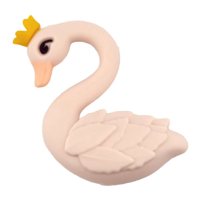 Perles en silicone - Cygne 3D - Unique Jootjes Design - Astilbe
