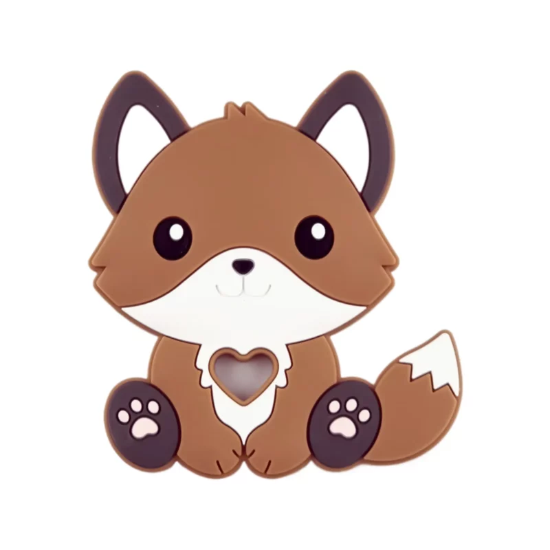 Siliconen bijtring - Vossenwelp - Milk Chocolate