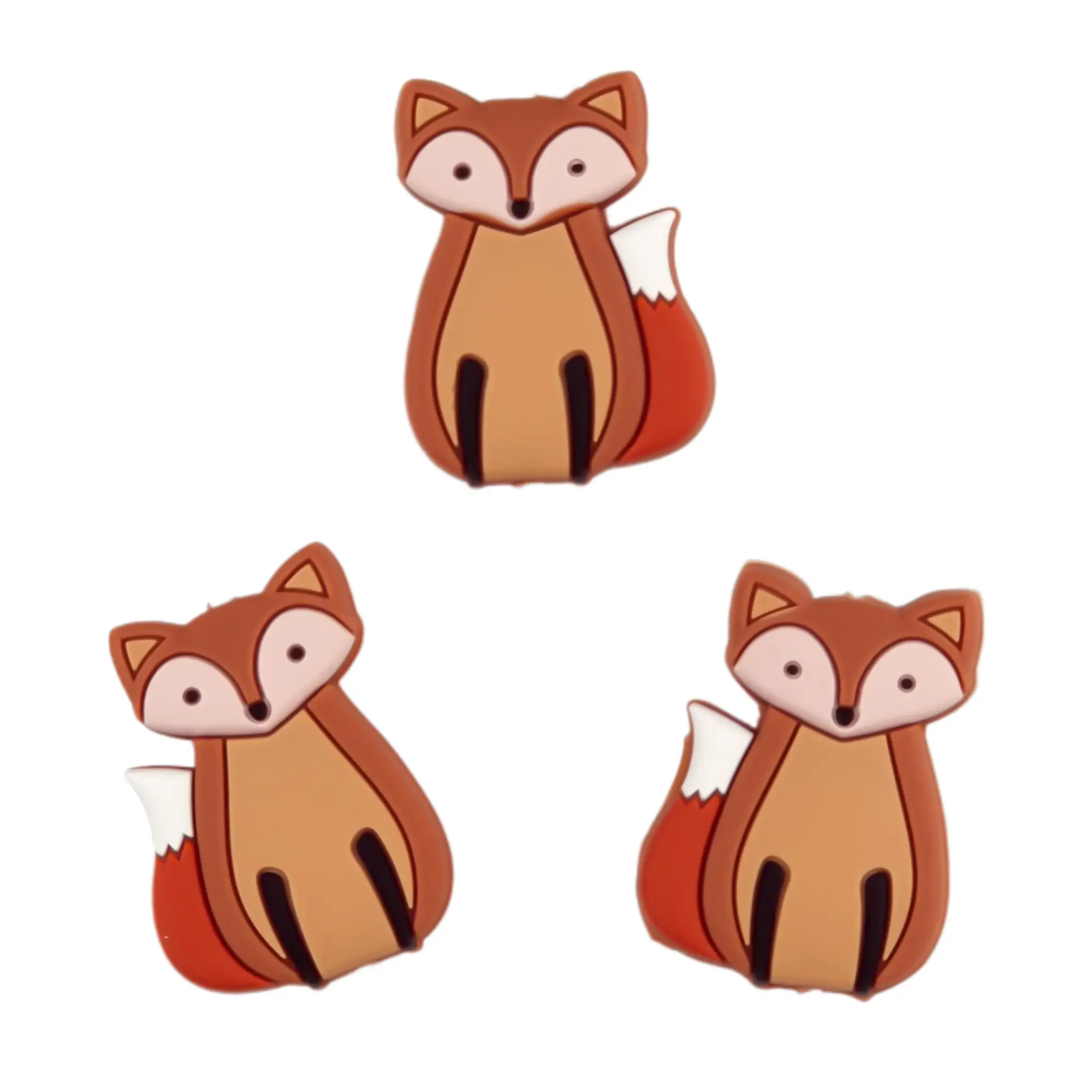 Sans nom-1066 Perle en silicone - Arti le renard - Caffe latte/Henna – Image 1