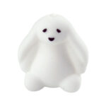 Perle en silicone - 3D - Pendentif Lapin - Blanc