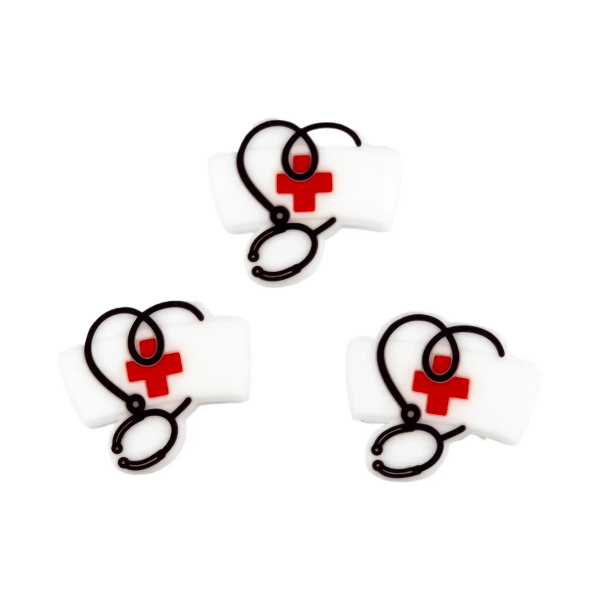 Namenlos-1091 Silikonperlen - Schwesternhut - Stethoskop – Bild 1