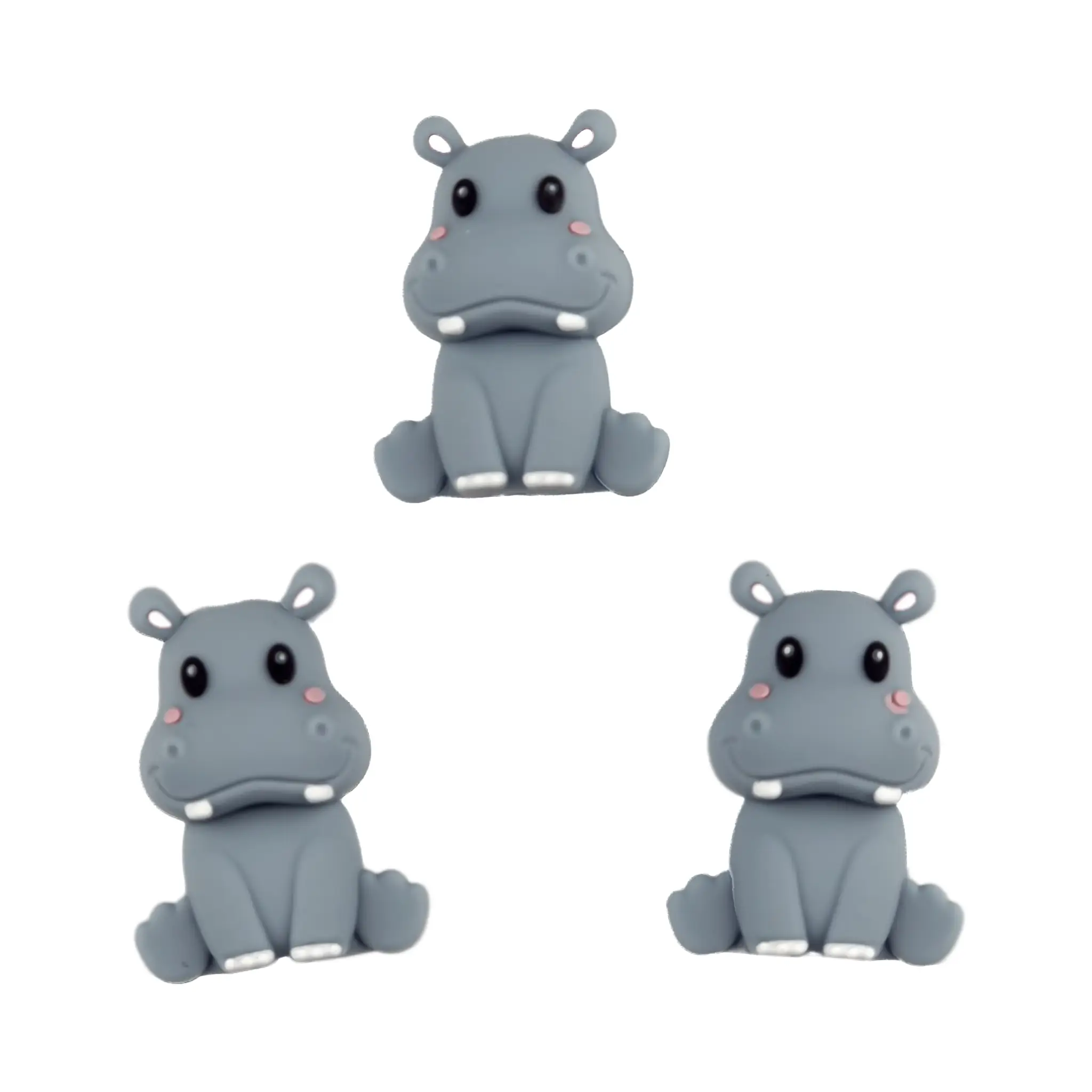 Namenlos-1093 Silikonperle - 3D - Nilpferd – Bild 1