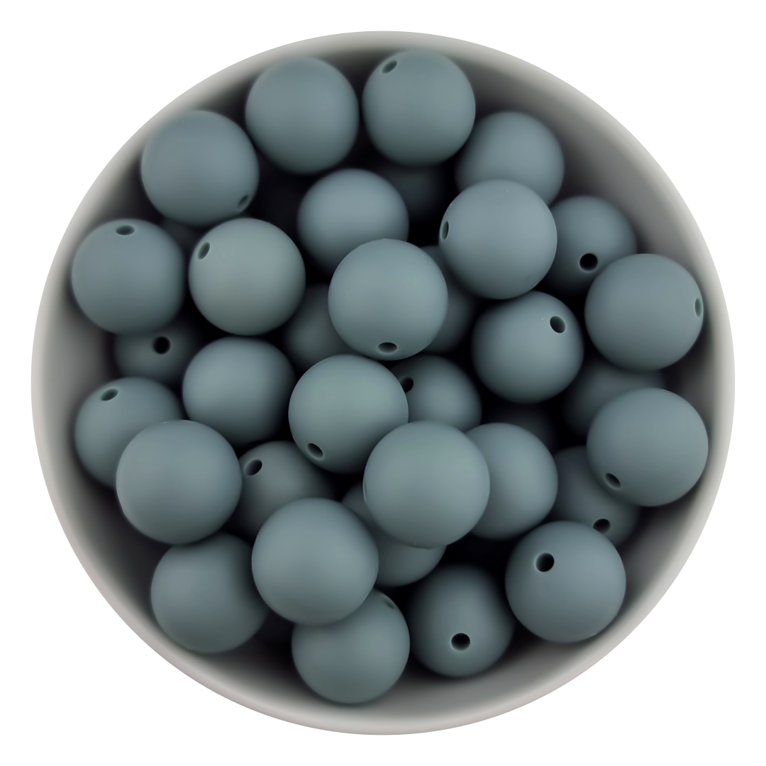 Untitled (6) Siliconen Kralen - Rond - 6 mm - Oceaan - Per 50 stuks - Afbeelding 1