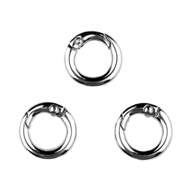 Schlüsselanhänger - Clip-on-Ring - 18 mm - Silber
