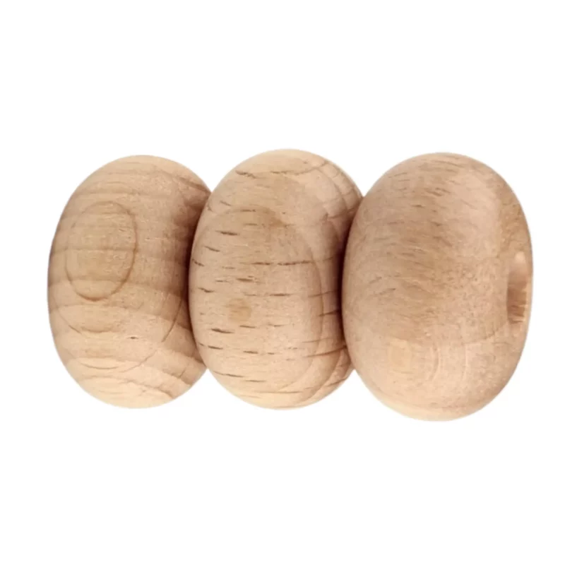 Perle en bois - Abacus - Dimension 20x12mm - Bois de hêtre