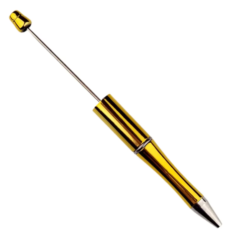 Stylo à billes - Cadeau pour femmes - Chrome doré - Par 3 pièces