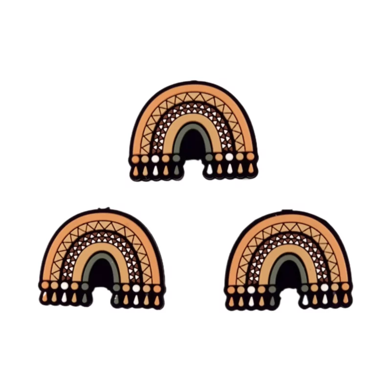 Siliconen kraal - Boho - Regenboog Dromen