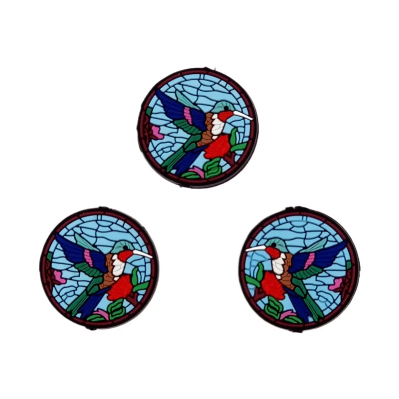 Silikonperlen - Farbige Perle - Kolibri